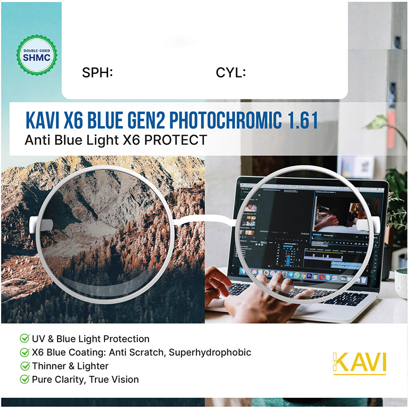 kavi blue gen 2 photochromic trong doi mau 161