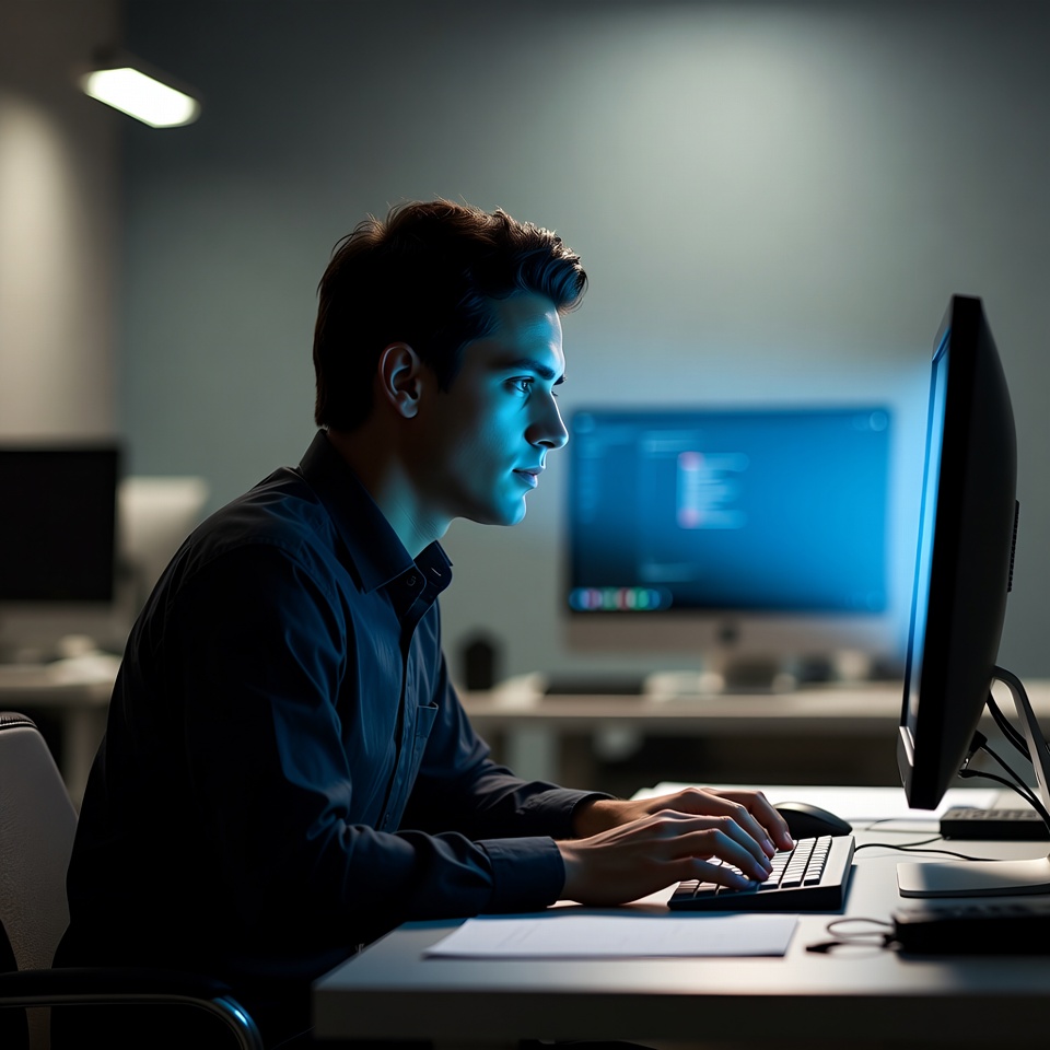 Designer Làm 8 Tiếng/Ngày Trước Màn Hình